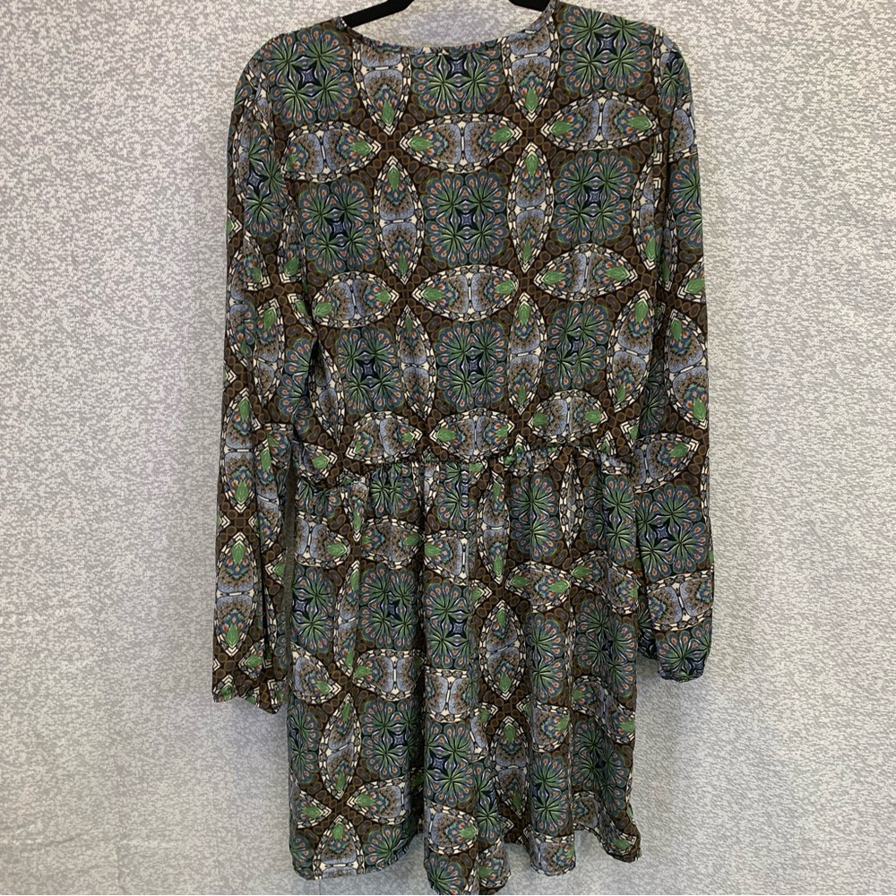 TRAC Women's Long Sleeve Romper Shorts Geometric Patterned #502 - Picture 2 of 10